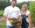 Kristie and Niall Campbell with a basket of homegrown produce headed for the kitchen at Firefly Grill, Illinois.  